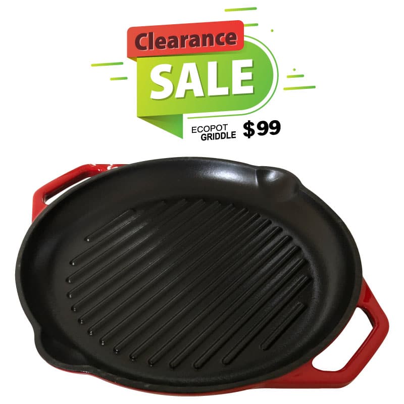 Ecoheat Griddle now on sale! Induction-friendly griddle plate