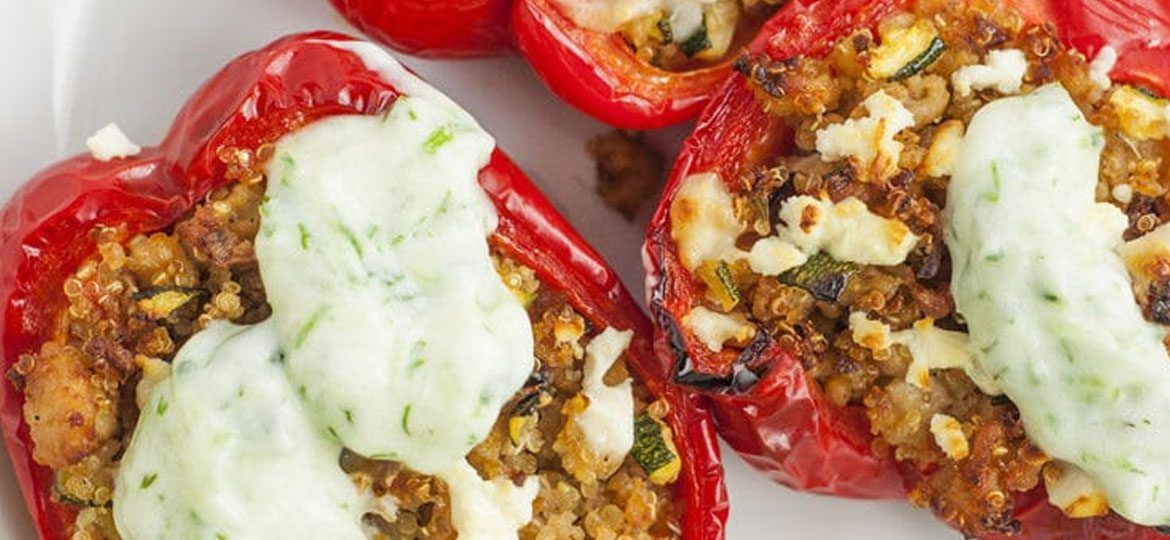 Greek stuffed peppers