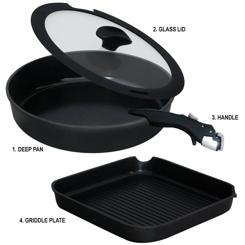 Ecoheat 4 piece cook ware set