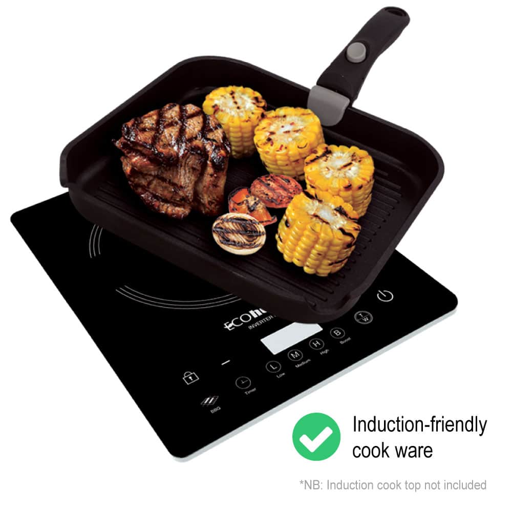 Induction-friendly cook ware: Griddle pan